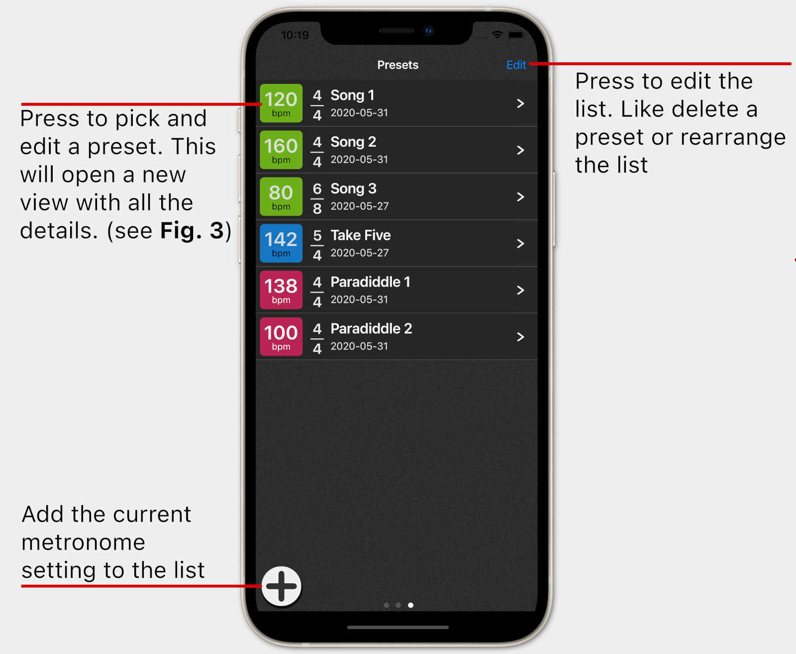 Tuning list screenshot