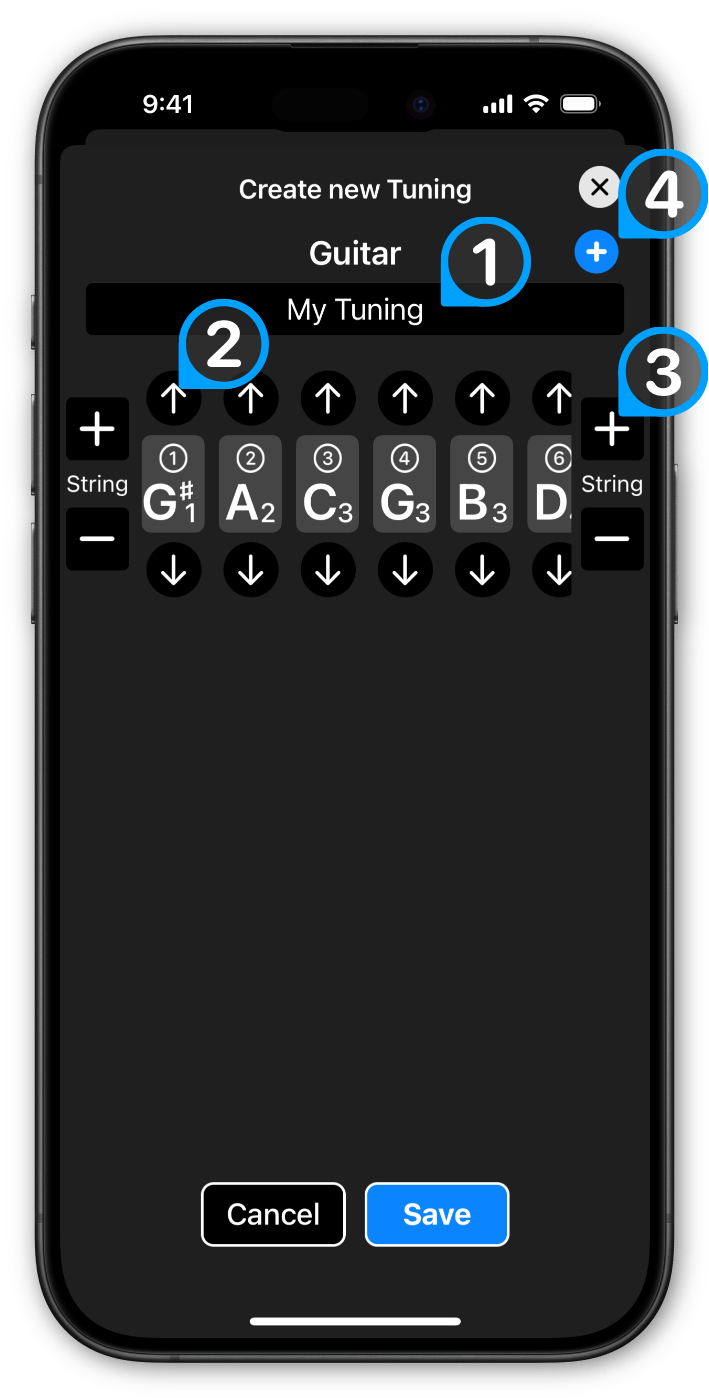 Tuning list screenshot